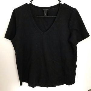 Banana republic linen crop sz L